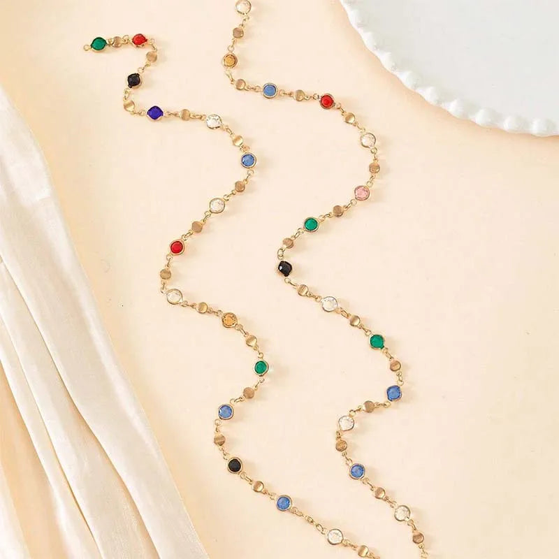 Halskette Choker Strass Lariat