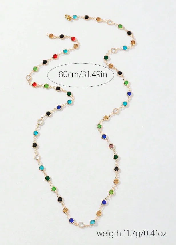 Halskette Choker Strass Lariat