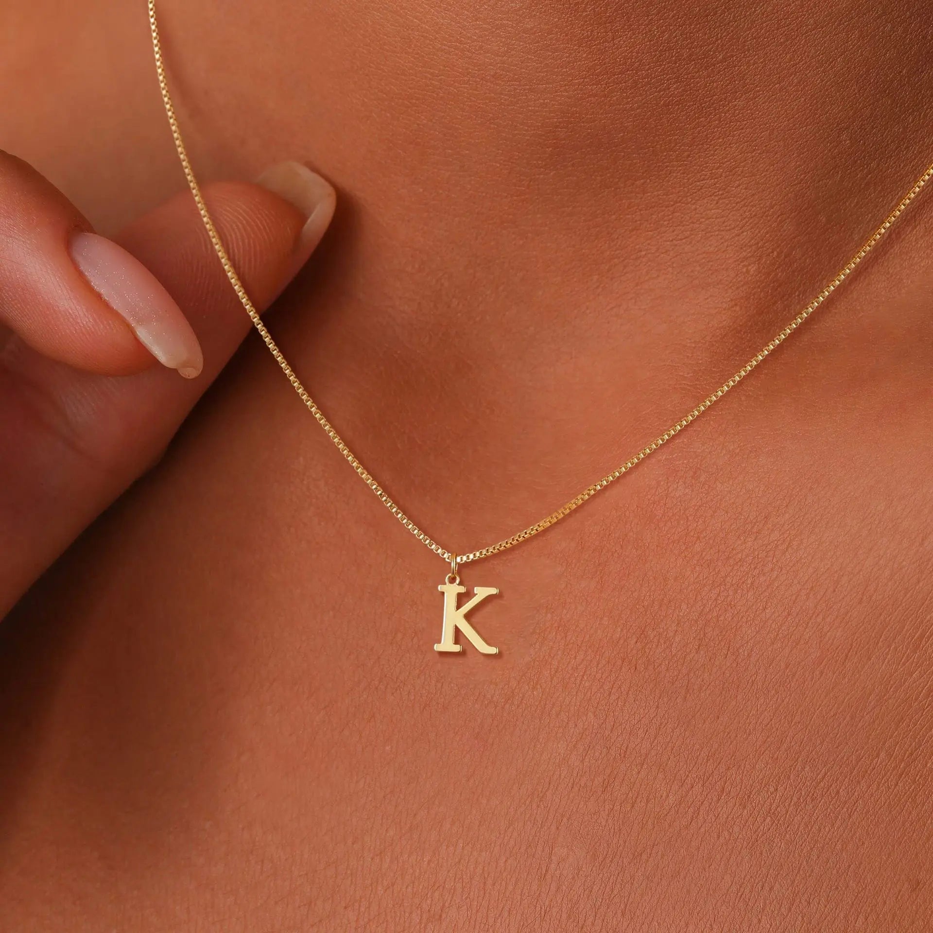 Halskette Buchstabe Essential 18K