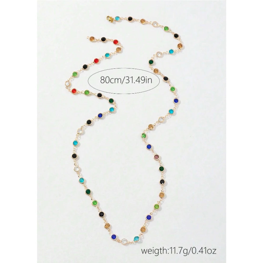 Halskette Choker Strass Lariat