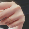 Anillo de Moda de Plata Esterlina S925 de Lujo Ligero